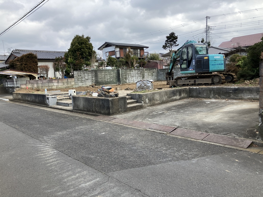 水戸市双葉台1丁目 築48年の平家 解体完了
