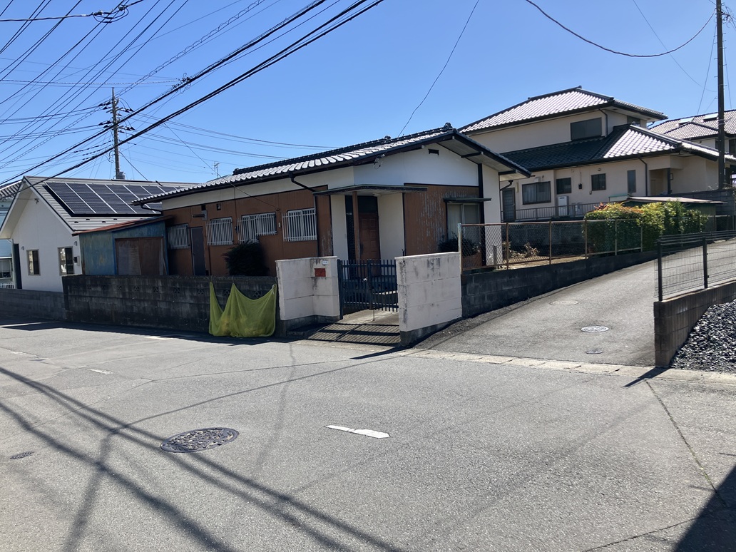 水戸市東赤塚 土地100坪 築古平家21坪 買取